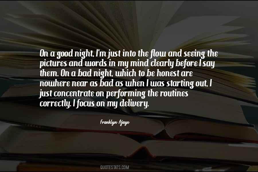 Quotes About A Good Night #1805234