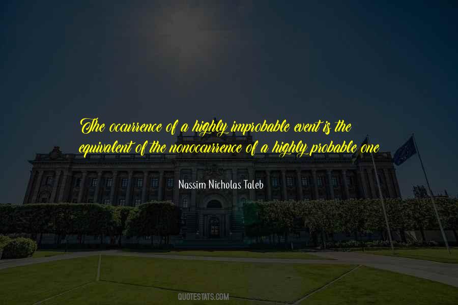 Quotes About Improbable #1122297