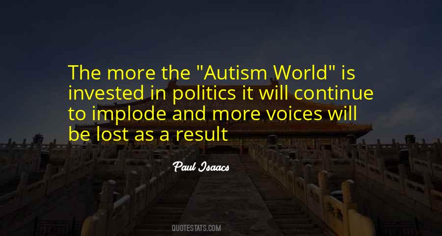 Autism Politics Quotes #222201