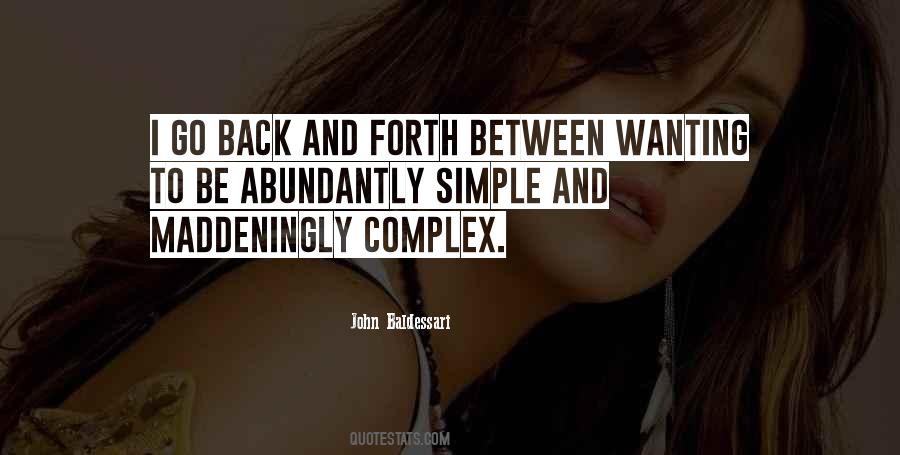 Quotes About Simple And Complex #686795