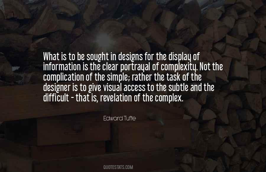 Quotes About Simple And Complex #859463