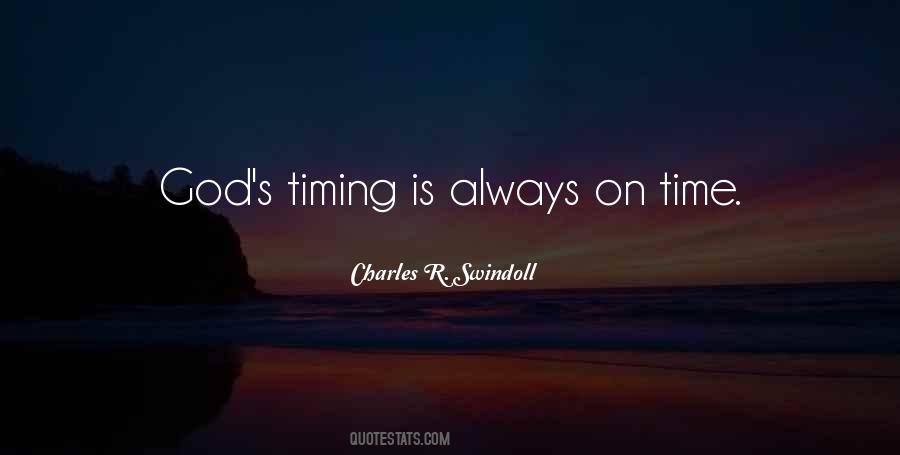 God S Timing Quotes #56424