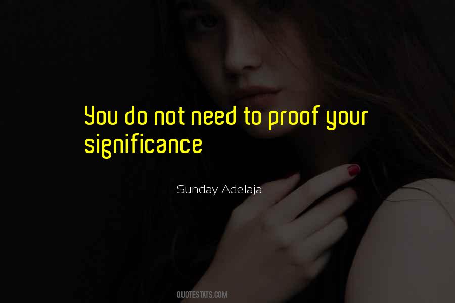 Quotes About Significance #1295607