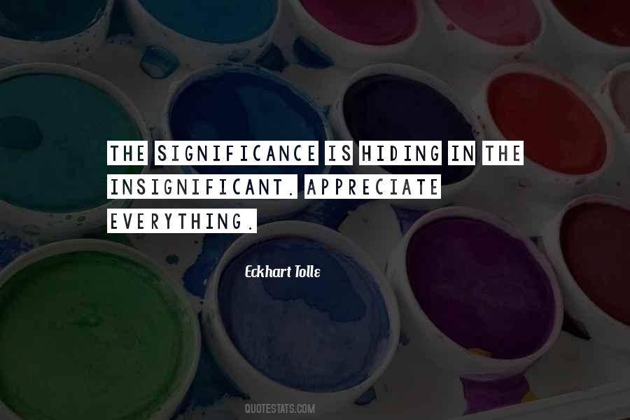 Quotes About Significance #1347364