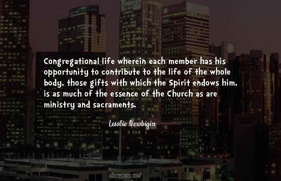 Essence Of The Church Quotes #702236