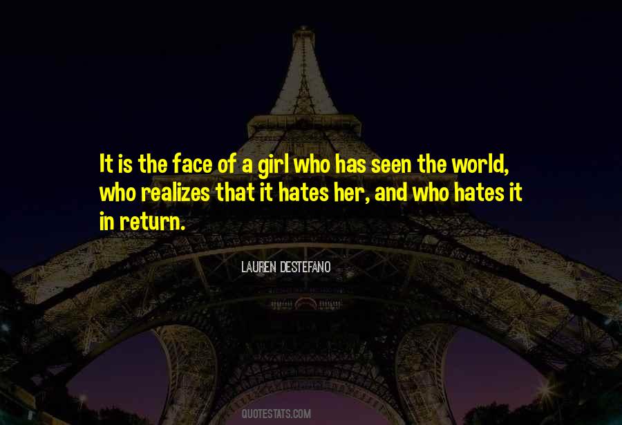 Quotes About A World Of Hate #1246959