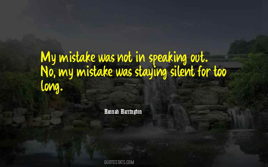 Quotes About Staying Silent #1720889