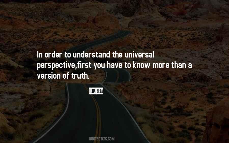 Universal Perspective Quotes #481571