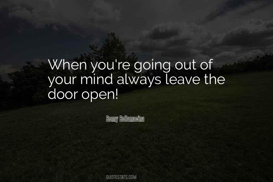 Leave The Door Quotes #1195608