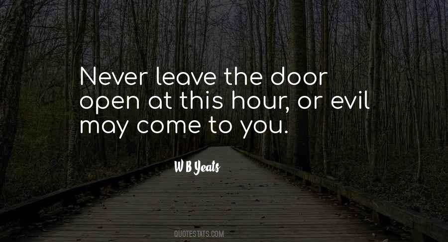 Leave The Door Quotes #1747072