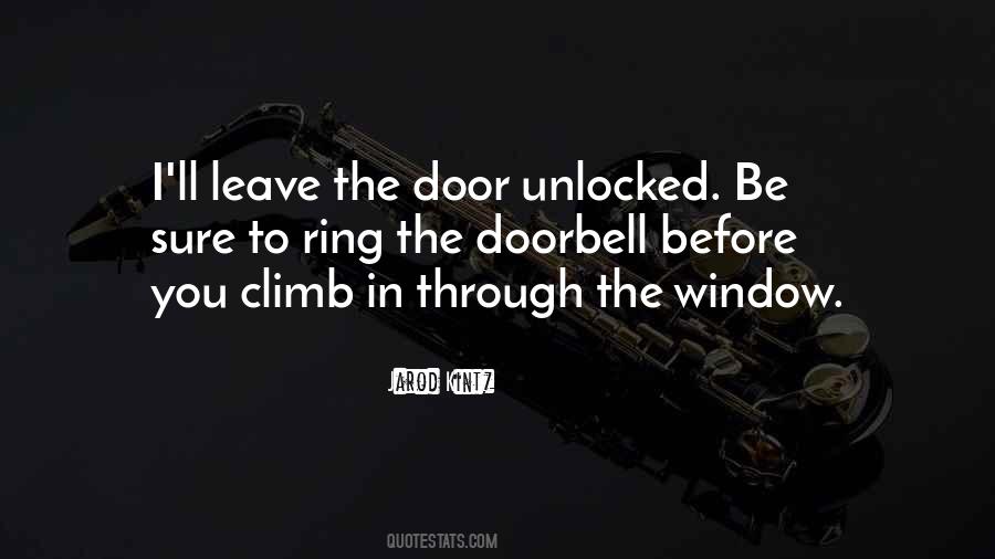 Leave The Door Quotes #832432