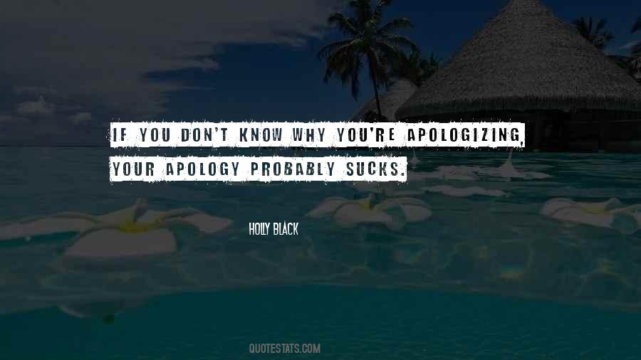 Quotes About Apologizing #1216345