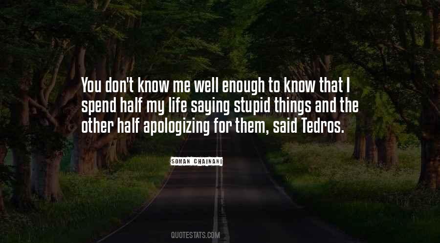 Quotes About Apologizing #591175