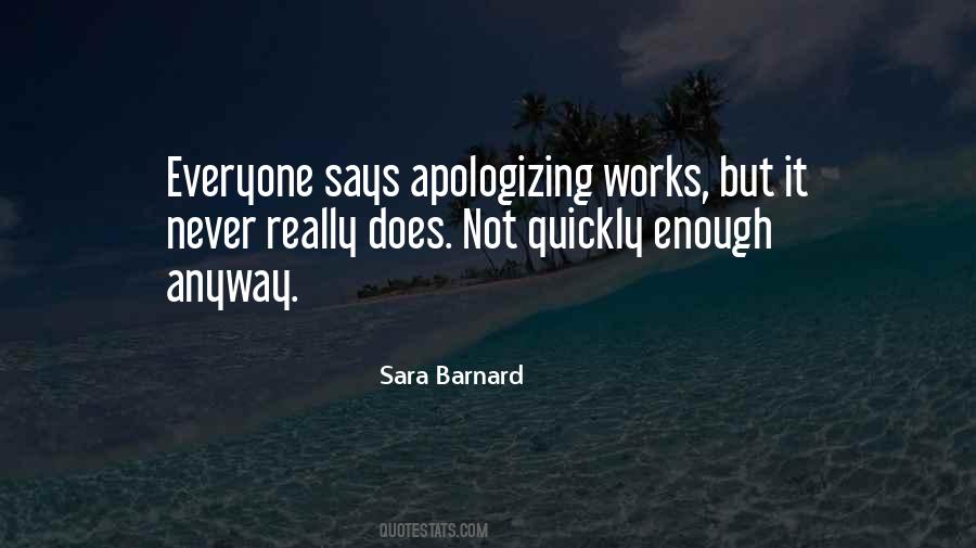 Quotes About Apologizing #594967