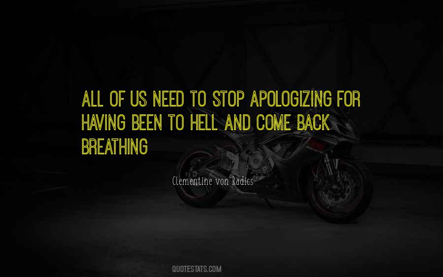 Quotes About Apologizing #789102