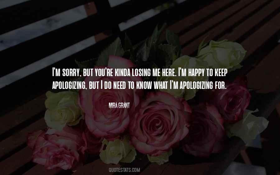 Quotes About Apologizing #809741