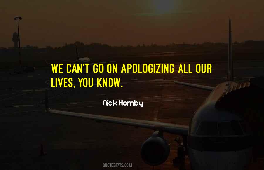 Quotes About Apologizing #904406