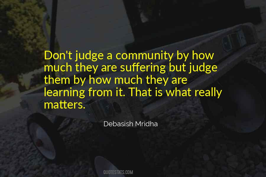 Quotes About Community And Learning #1062664