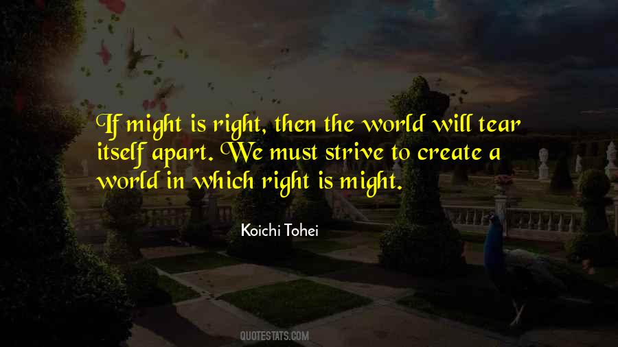 Quotes About Might Is Right #1159698