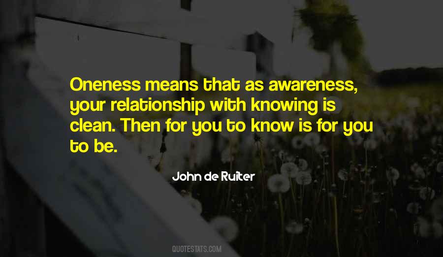 Oneness Awareness Quotes #164024