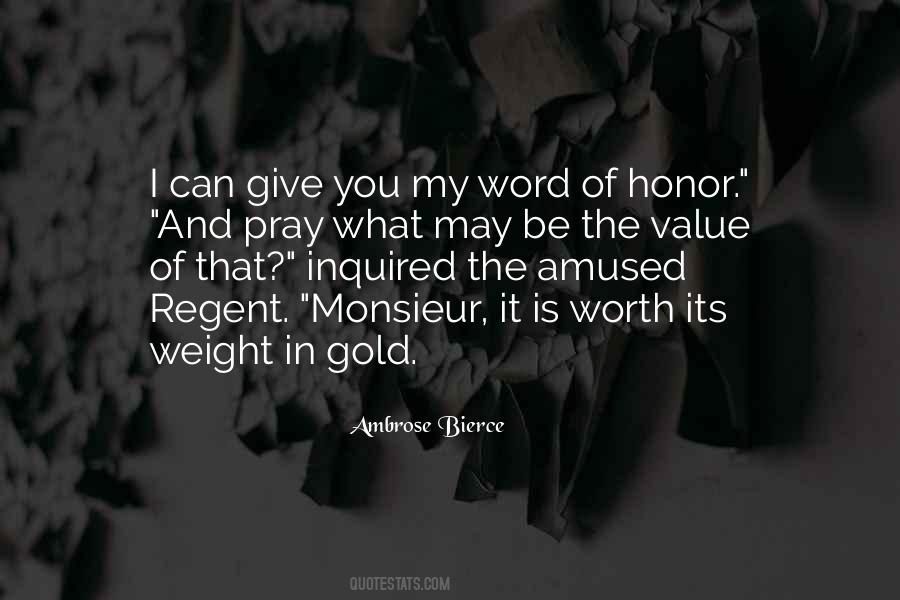 Quotes About Word Of Honor #505805