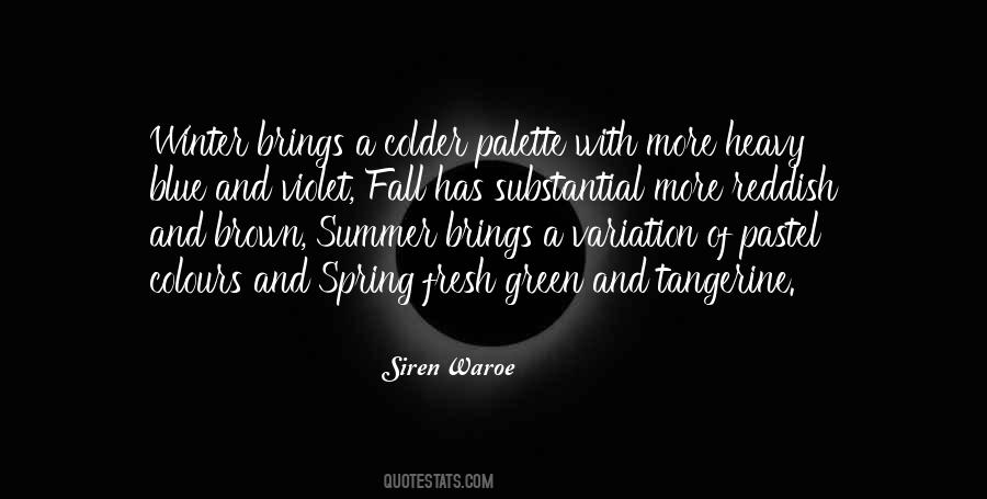 Quotes About Summer And Fall #1273105