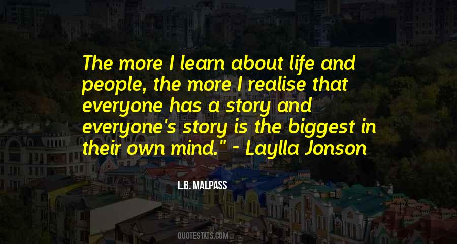 Quotes About People's Life Story #1440369