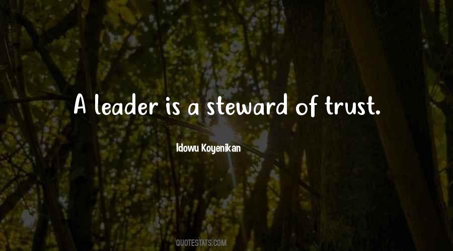 Quotes About Steward #1102923
