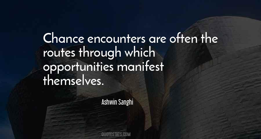Quotes About Chance Encounters #1146868