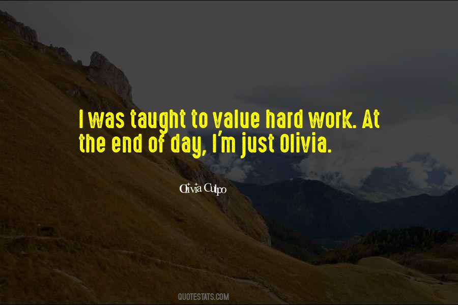 Quotes About Value Of Hard Work #960973