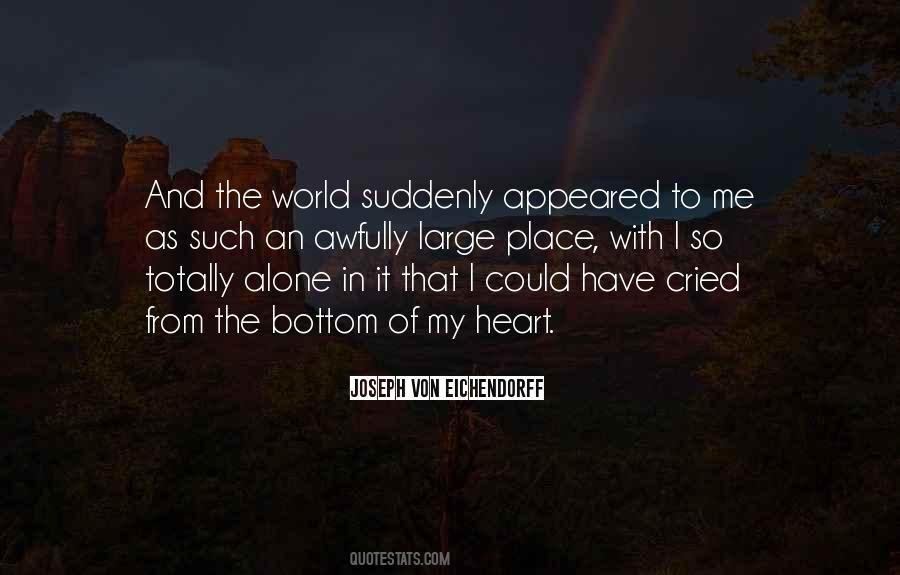 Quotes About Alone In The World #27894
