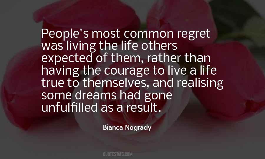 Dreams Regrets Quotes #1022460