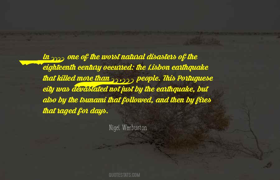 Quotes About Natural Disasters #1196416