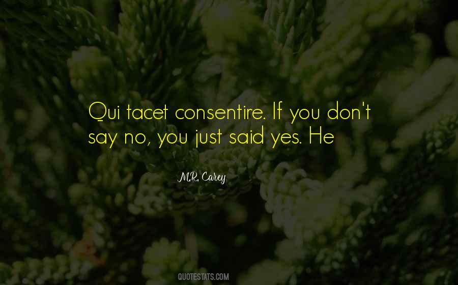 Just Say Yes Quotes #1264749