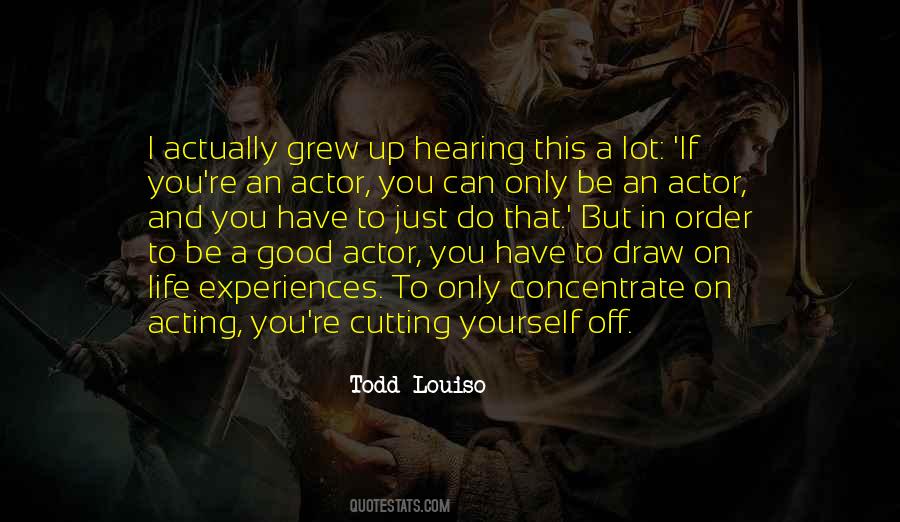 Actor Acting Quotes #196564