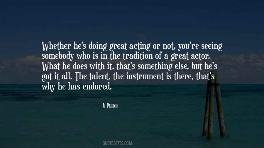 Actor Acting Quotes #387577