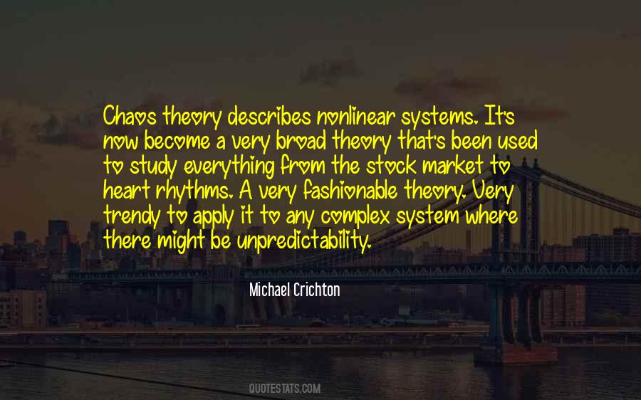 Quotes About Chaos Theory #113363