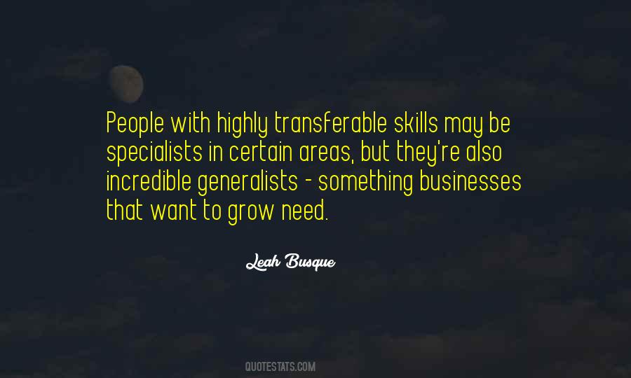 Quotes About Transferable Skills #1823137