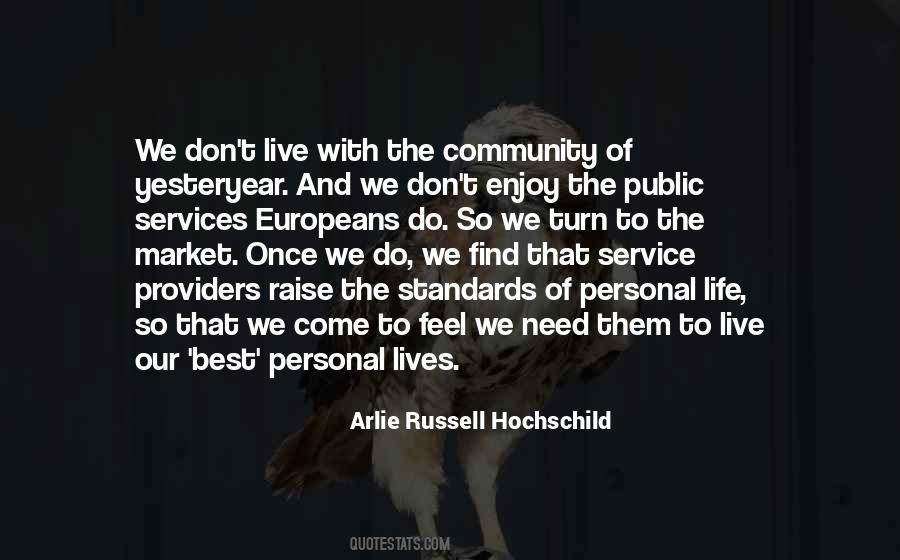 Quotes About Community Services #523406