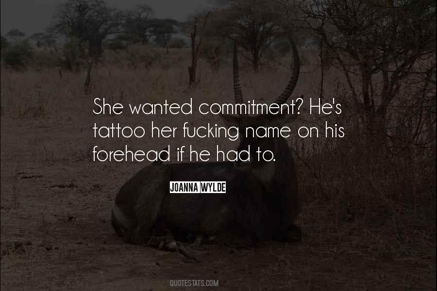 His Commitment Quotes #48760