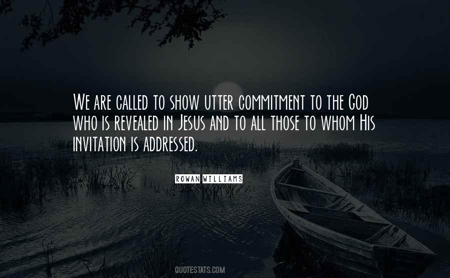 His Commitment Quotes #742038