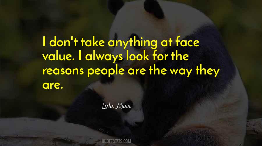 Quotes About Face Value #669404