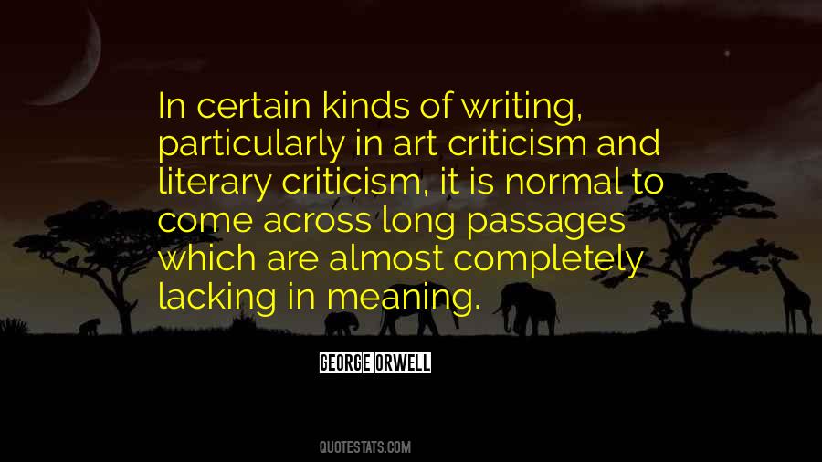 Literary Art Quotes #1201217