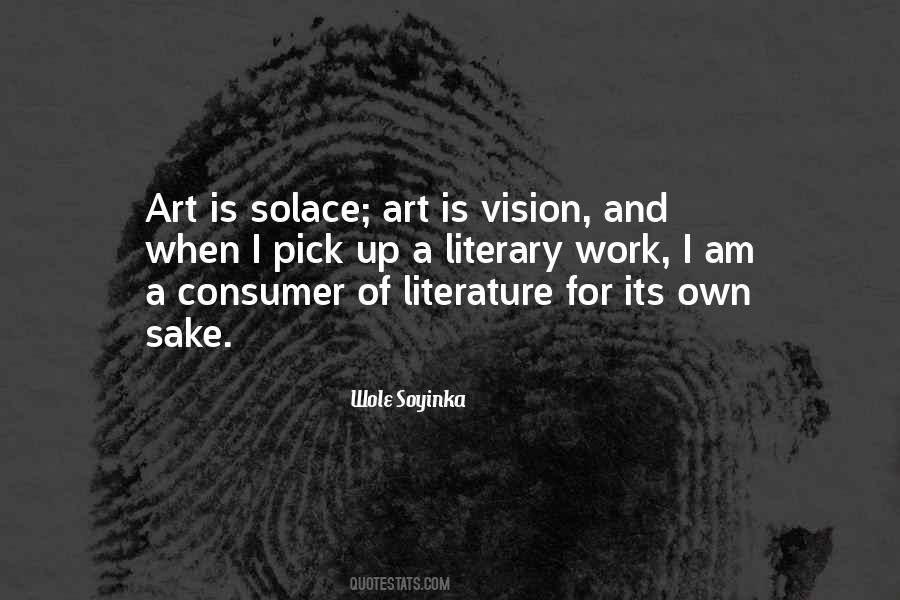 Literary Art Quotes #295476