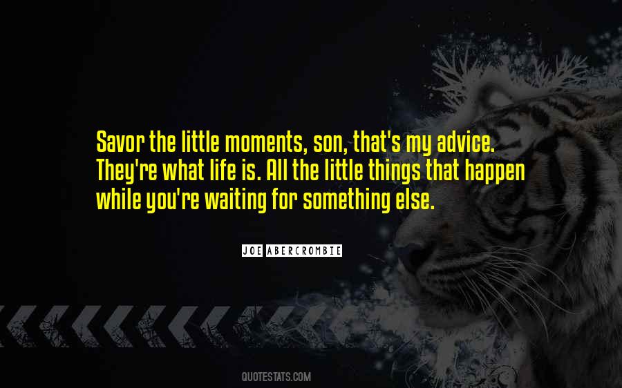 Quotes About Life's Little Moments #1281443