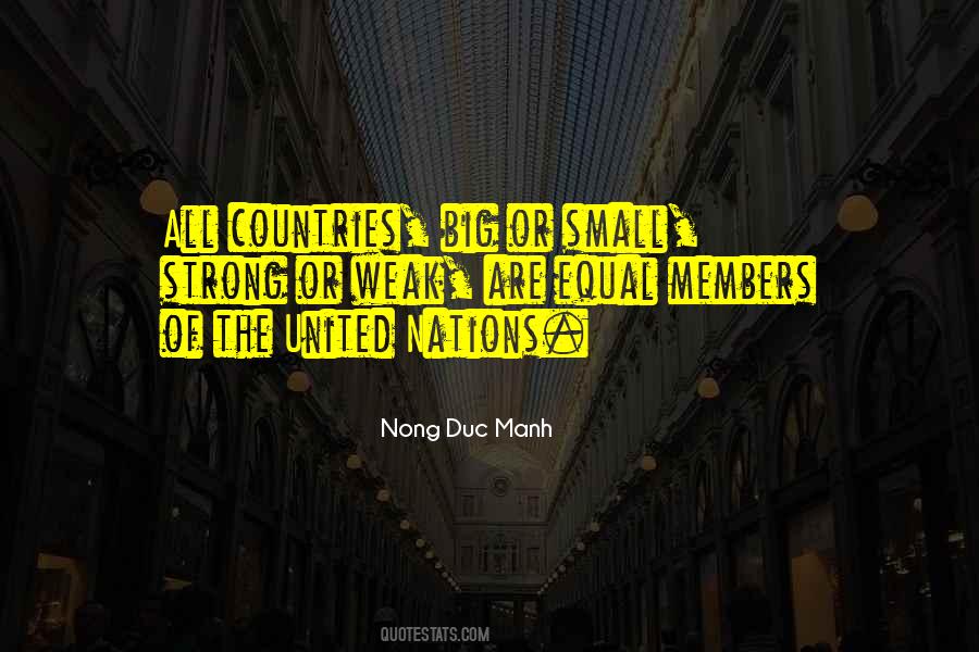 Quotes About Small Nations #558650