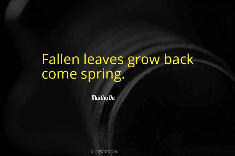 Quotes About Spring Leaves #373759