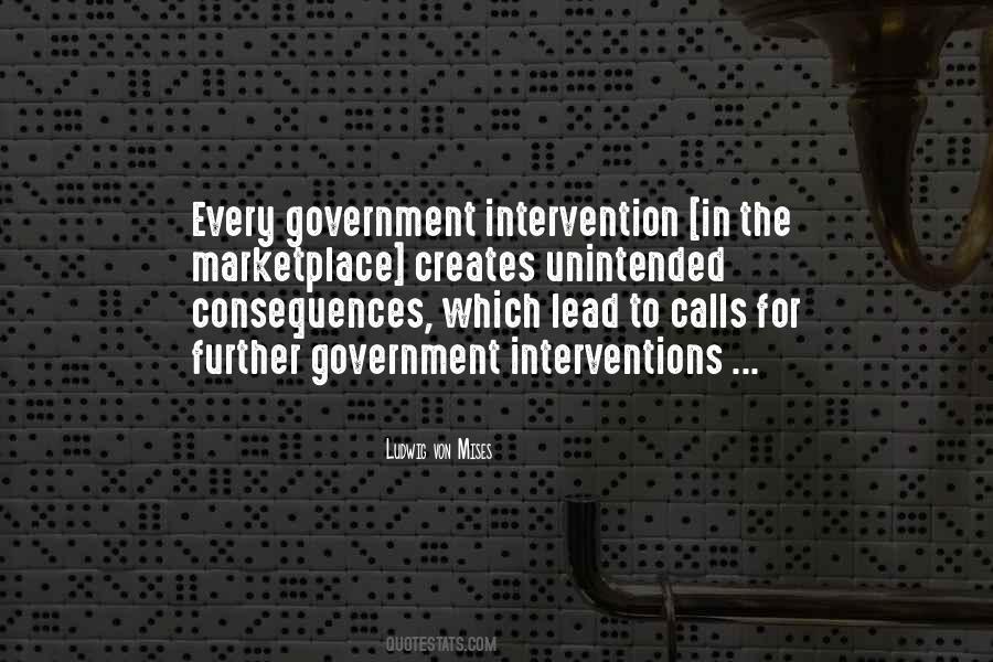 Quotes About Government Intervention #1000395