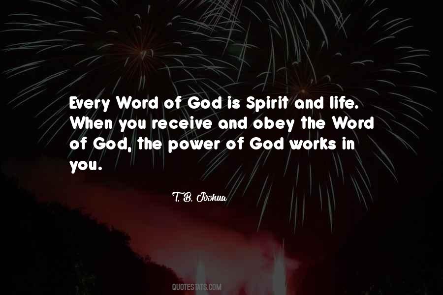 Quotes About The Power Of God's Word #605256