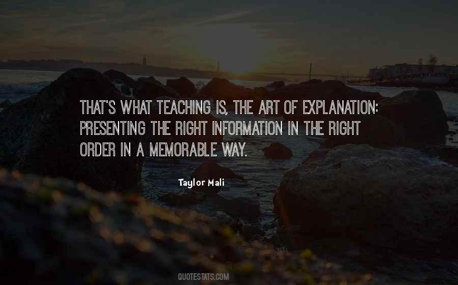 Quotes About Teaching Art #111418